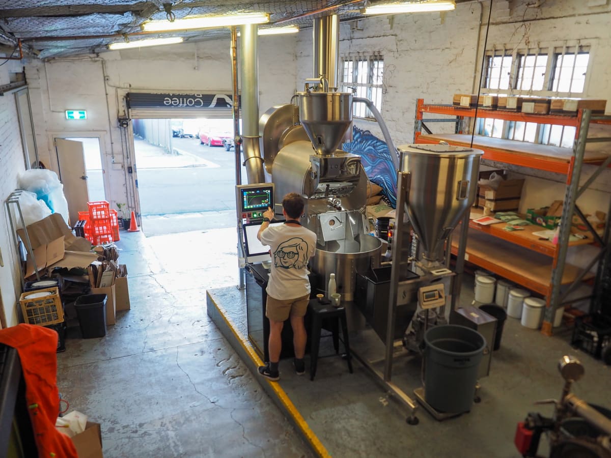 Loring Coffee Roaster at the Sample Coffee Roastery in St Peters, Sydney