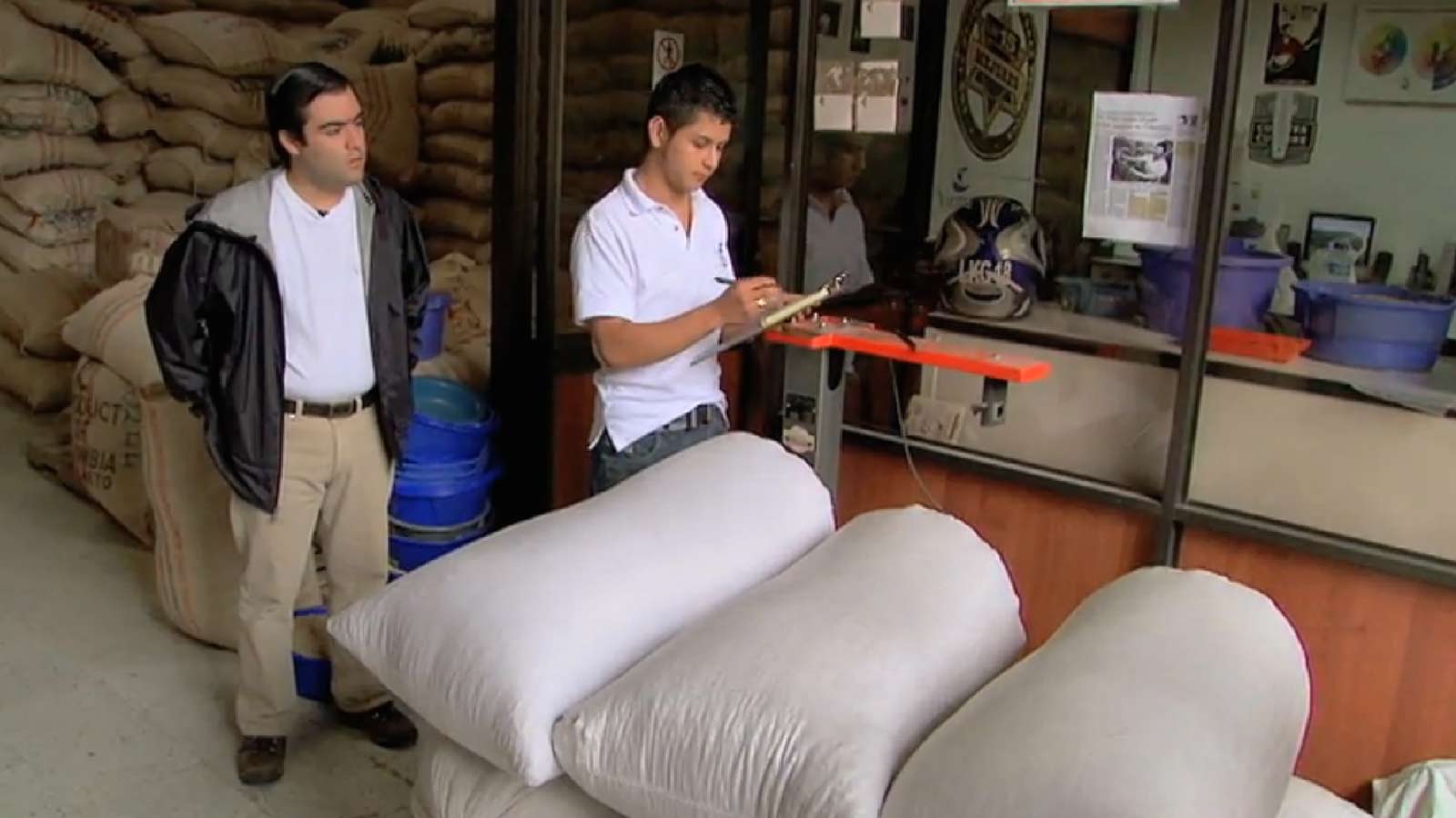 Coffee being delivered in Popayan, similar to the process in Pitalito